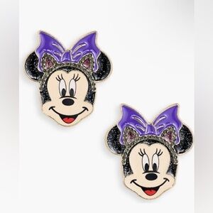 Disney Baublebar Minnie Mouse Halloween Cat Stud Earrings